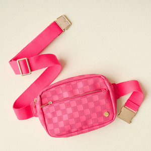 Checkered Belt Bag