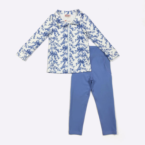 Azure Waverly Athletic Girls Set