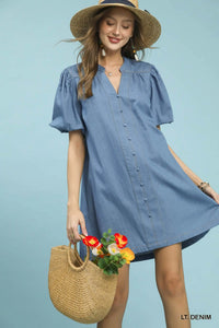 Laura Denim Dress – Crystal Cross Cowgirl Boutique