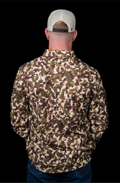 Ferrell Camo Lite-Long Sleeve Double Button Shirt