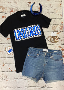 Metallic Puff Unicorns with Stars Tee