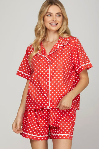 Heart PJ Set