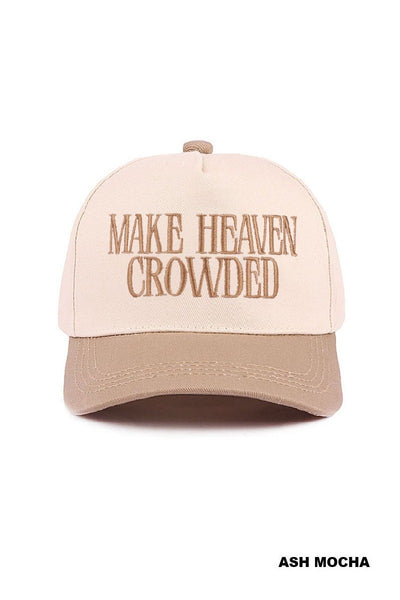 “Make Heaven Crowded” Canvas Cap