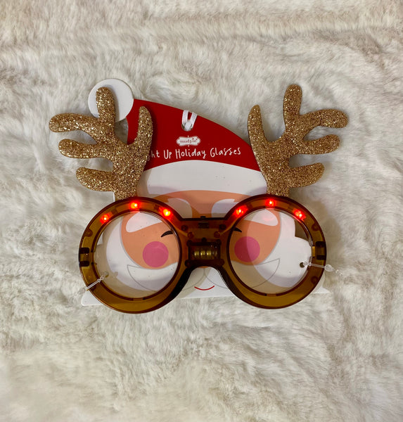 Mudpie Light Up Holiday Glasses