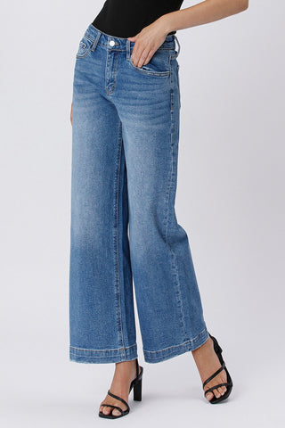 Improve Jeans - Curvy High Rise Trouser Wide Jeans