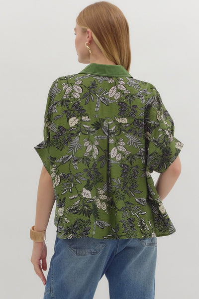 Leafy botanical top