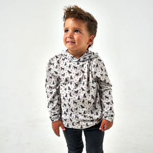 Burlebo Youth Hoodie - Ducks and Dogs