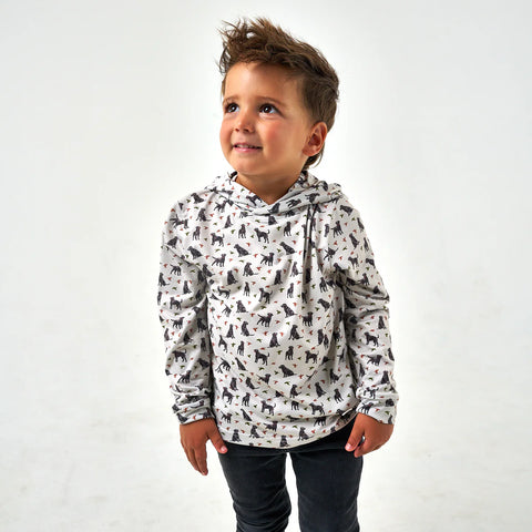 Burlebo Youth Hoodie - Ducks and Dogs