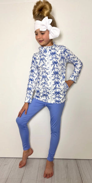 Azure Waverly Athletic Girls Set