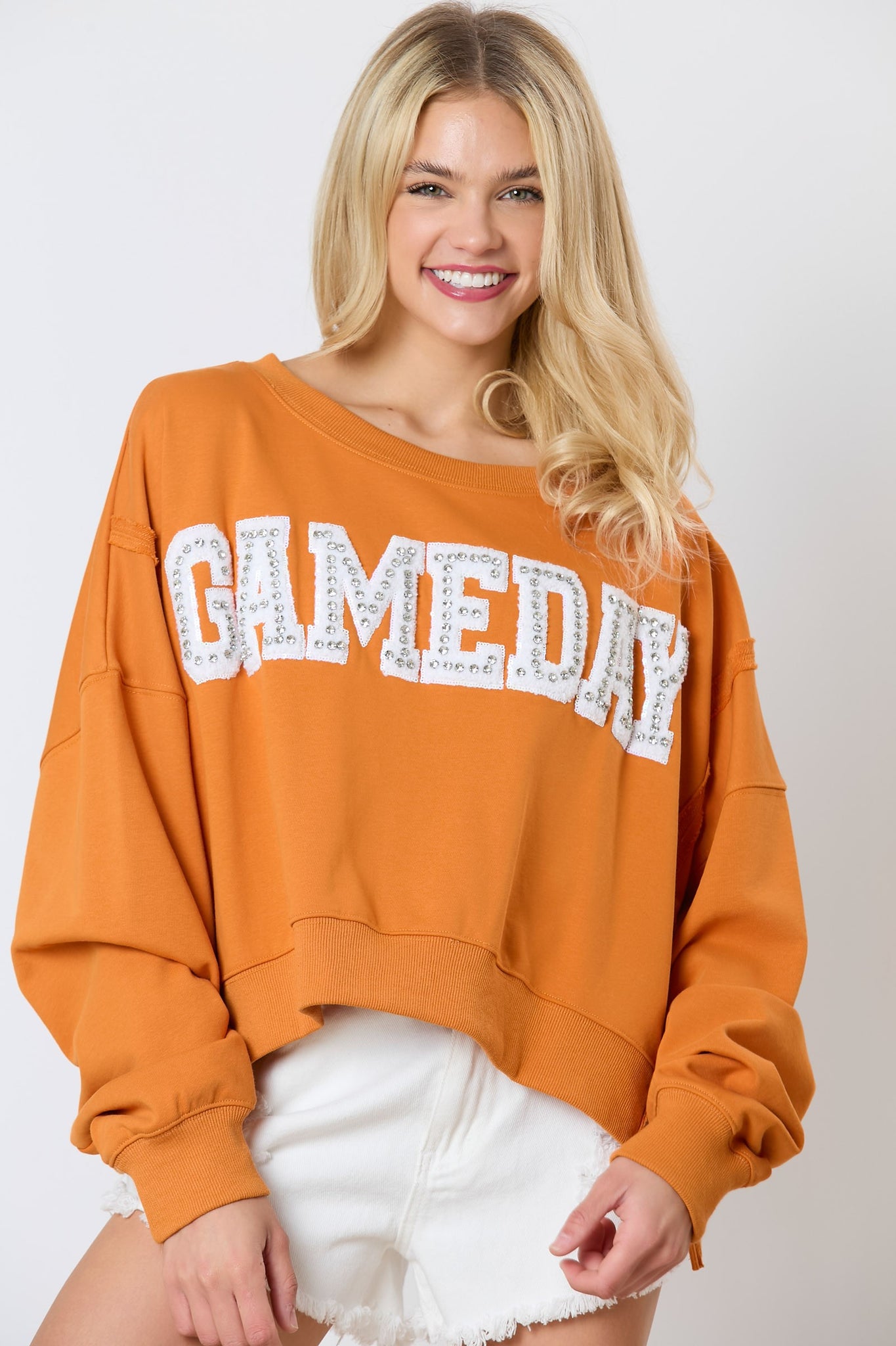 “GAMEDAY” Crystal Sweatshirt