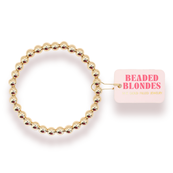 Beaded Blondes 6MM Gold Bracelet