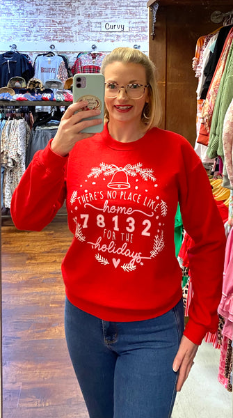 Zip Code Christmas Sweatshirt