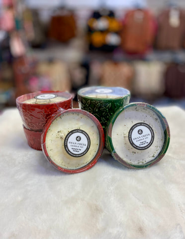 Swan Creek Candles HOLIDAY Pottery BOWLS