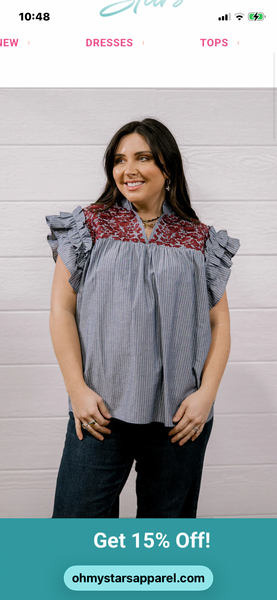 Oh My Stars Emma Top- Maroon