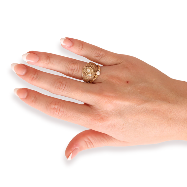 Beaded Blondes Sutton Pearl Ring