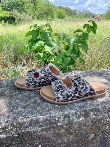 Mackenzie Slides-Tan Leopard