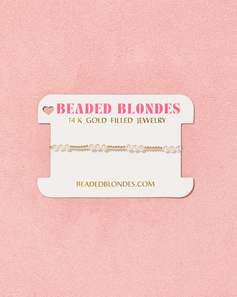 Beaded Blondes Ily Pearl Bracelet