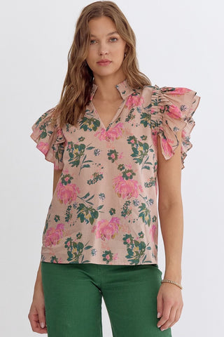 Curvy Flora Top