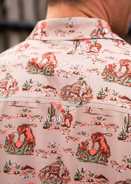Burlebo Performance Button Up: Cowboy Up