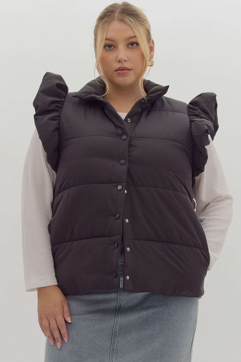 Curvy Courtney Puffer Vest