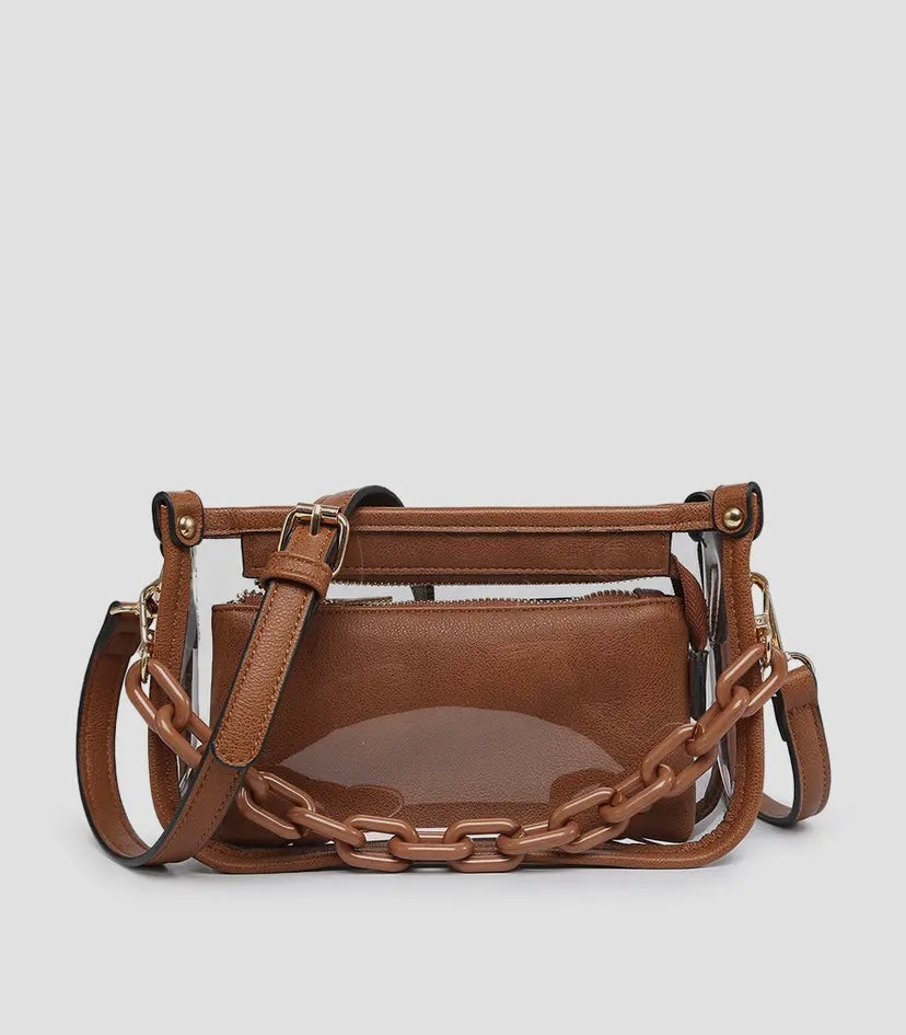 Jen & Co. Jessica Clear Crossbody