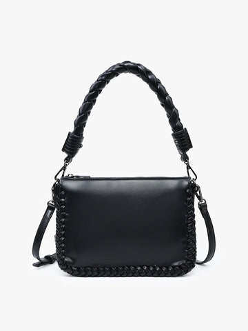 Jen & Co Judith Vegan Whipstitch Shoulder Bag