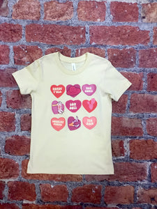 Girls Valentines Cowgirl Candy Tee