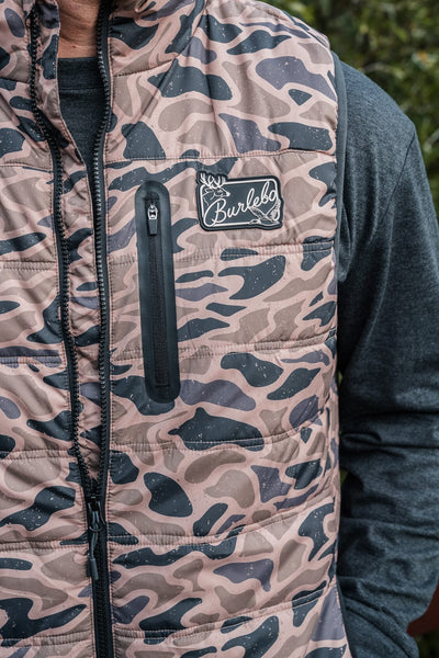 Burlebo Puffer Vest-Guage Camo