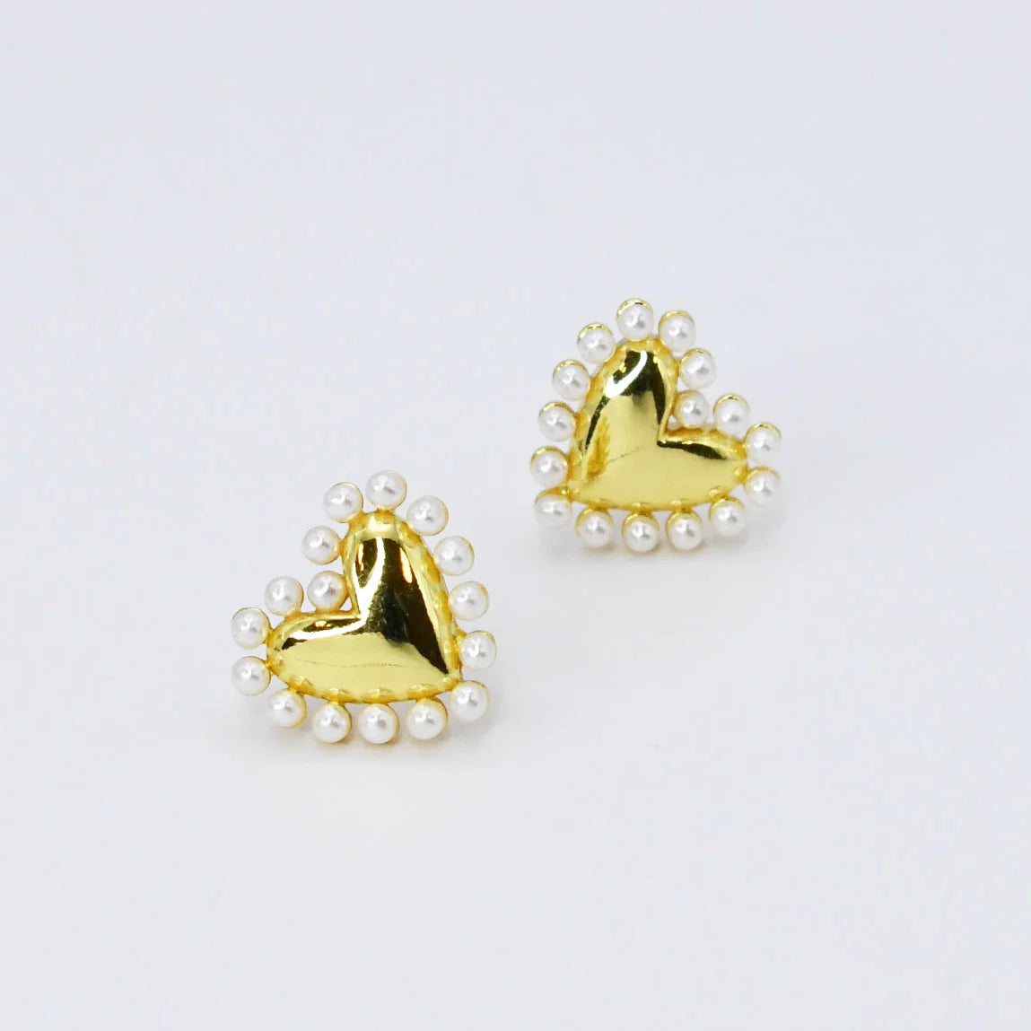 Treasure Jewels Cute Love Gold Earrings