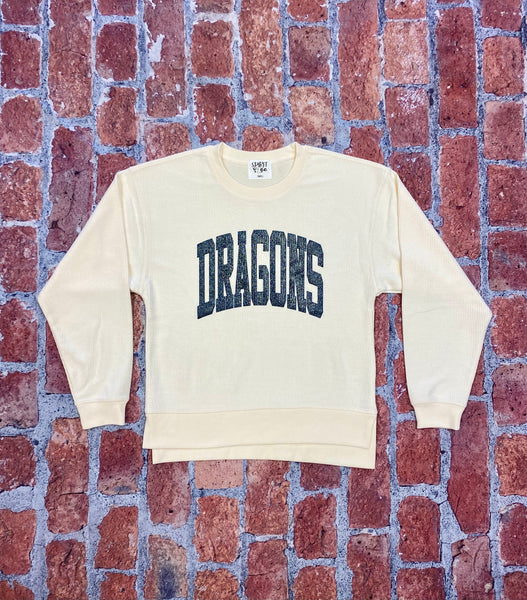 School Spirit Ribbed Sweatshirt