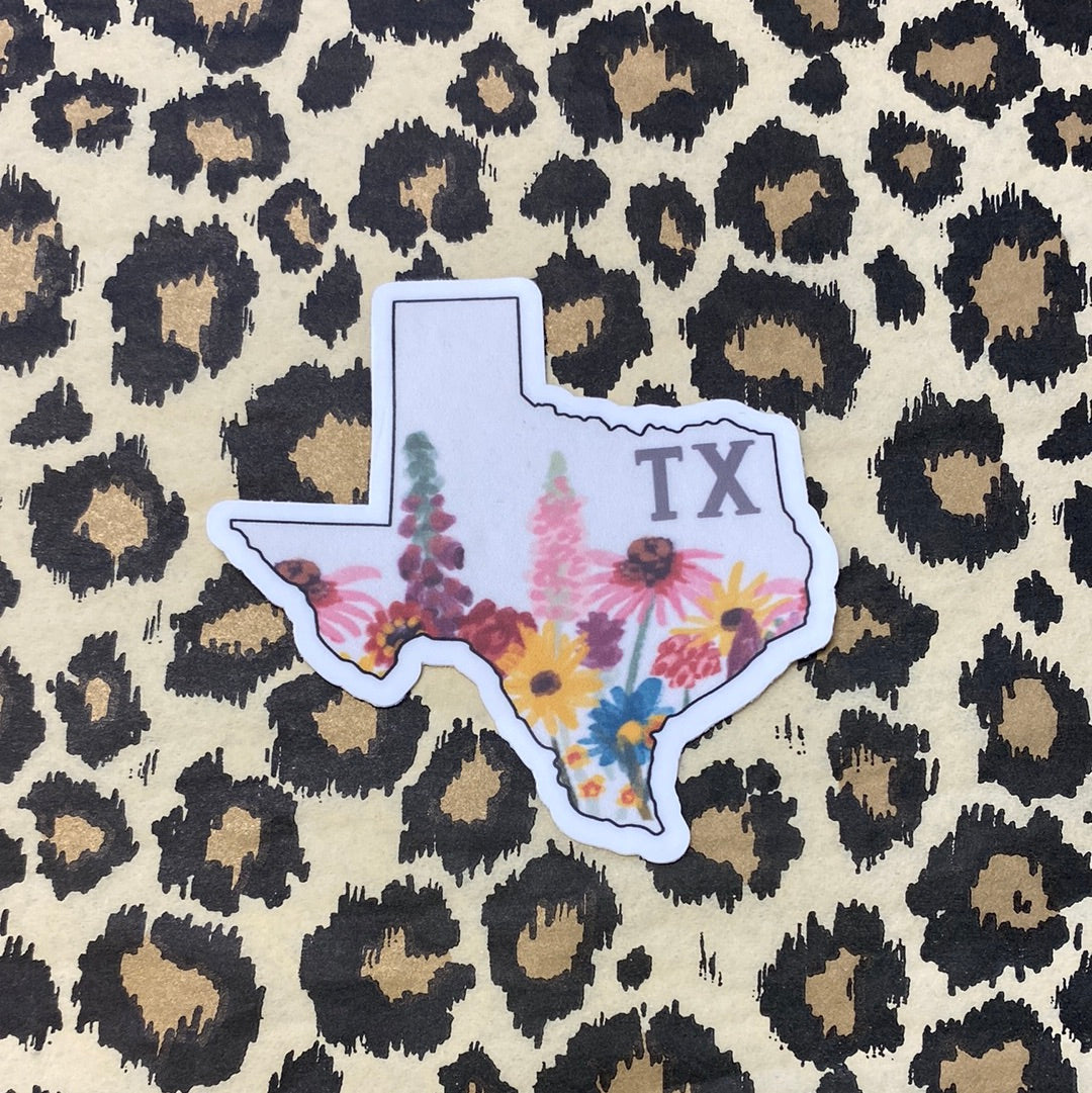 TX Wildflower Sticker