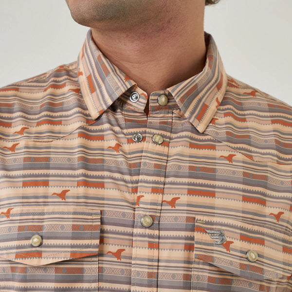 Burlebo  Performance Western Shirt - Duck Hunter Plaid