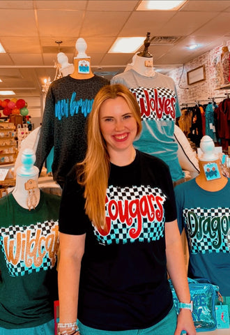 TT Checkered Cougars Tee