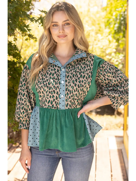Playful Peplum Top