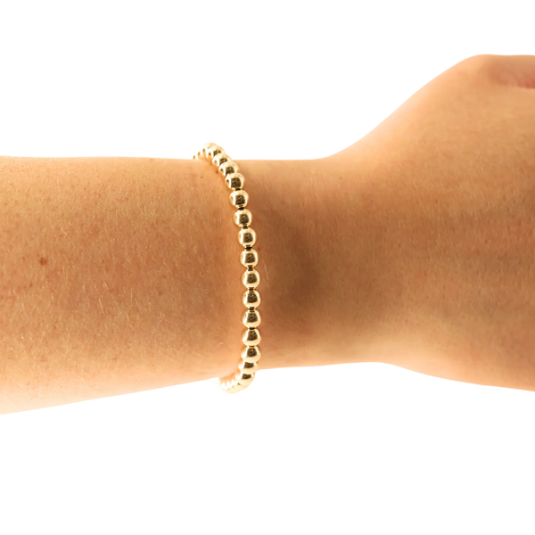 Beaded Blondes 5MM Gold Bracelet