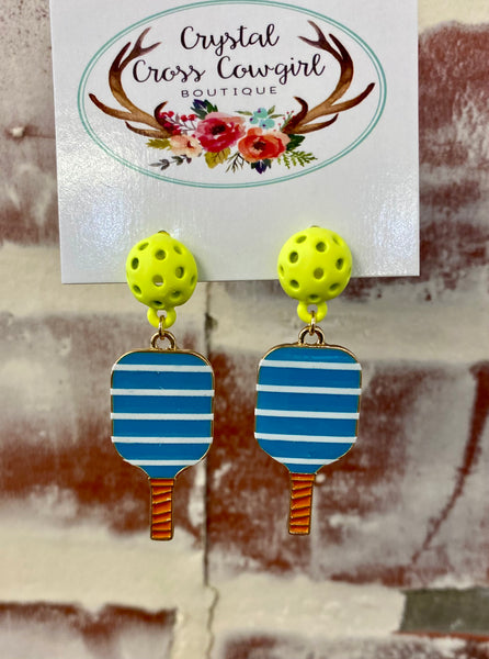 Pickleball Dangle Earrings