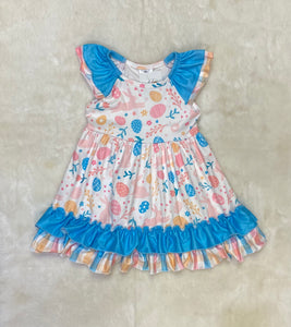 Girls Easter Printed Dress