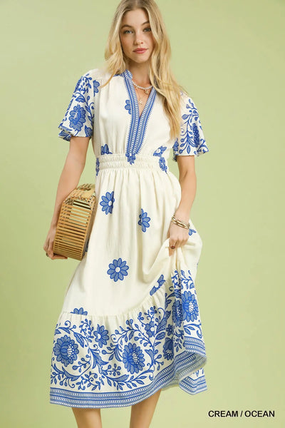 Summer in Santorini Dress
