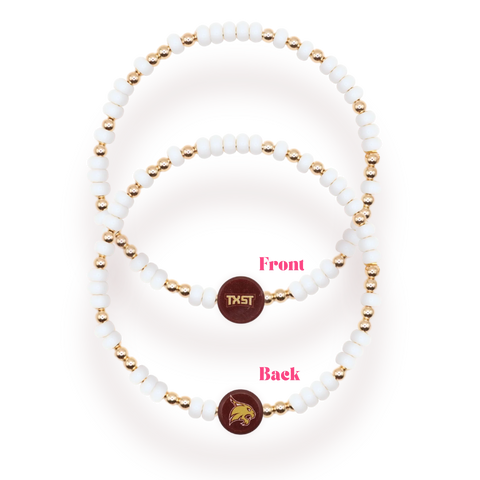 Beaded Blondes Texas State Logo Bracelet