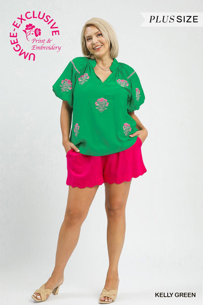 Curvy Bloom Top