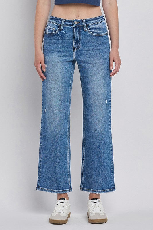 Vervet - Ahleeah HR Slim Wide Jeans