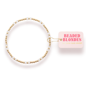 Beaded Blondes White Hazel Bracelet