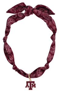 Texas A&M Aggies Logo Scarf Necklace