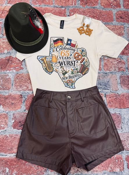 Celebrating 65 of the Wurst Years Tee