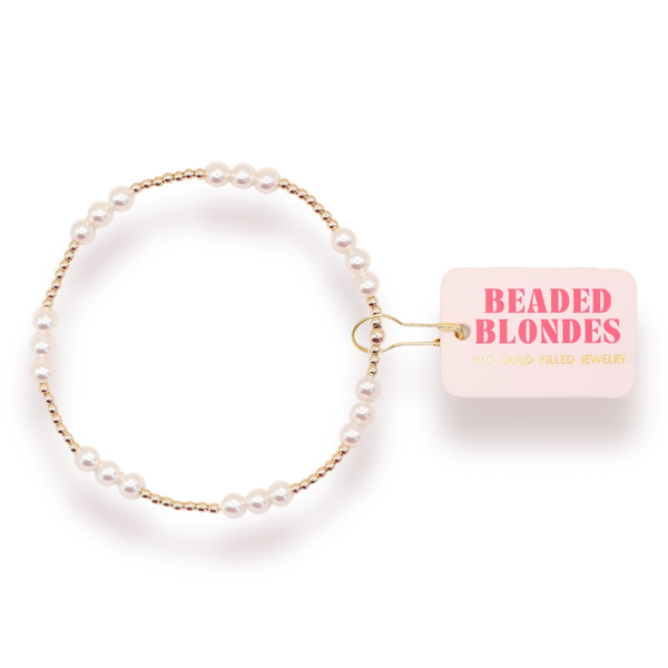 Beaded Blondes Ily Pearl Bracelet