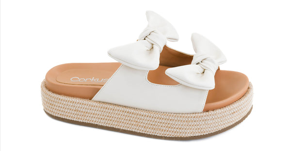 Lil Bit Knotty Slide-Ivory Combo