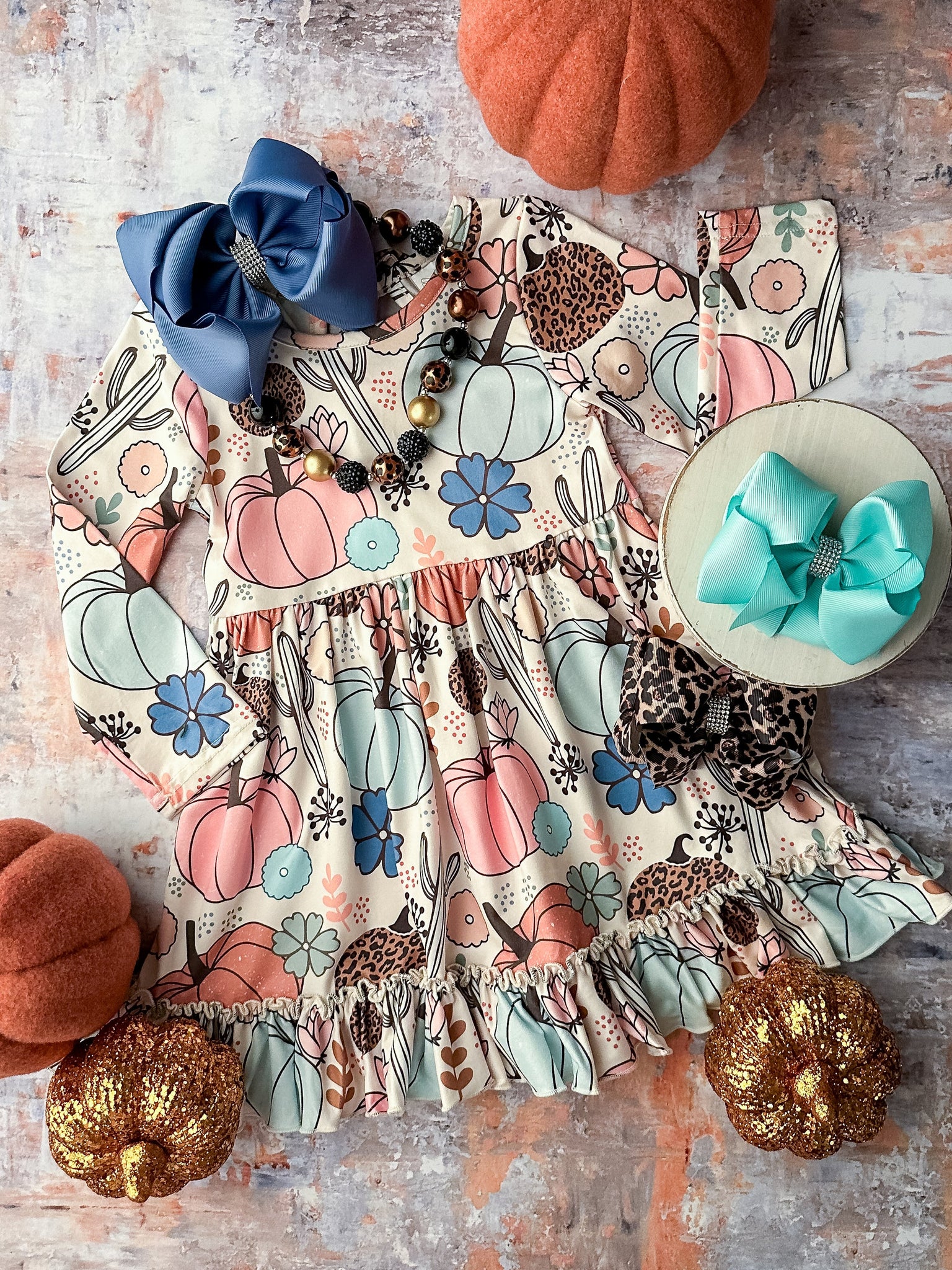 Girls “Hey Pumpkin” Dress