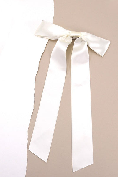 Silky Satin Bow Hair Clip