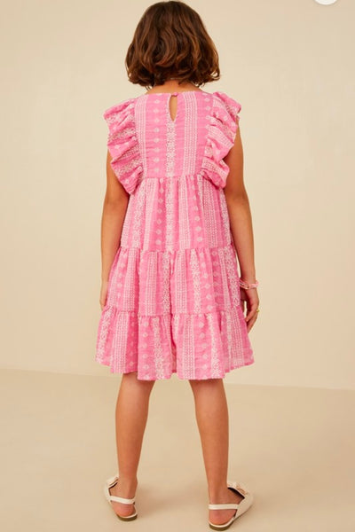 Hayden Girls Pink Eyelet Dress