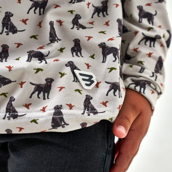 Burlebo Youth Hoodie - Ducks and Dogs
